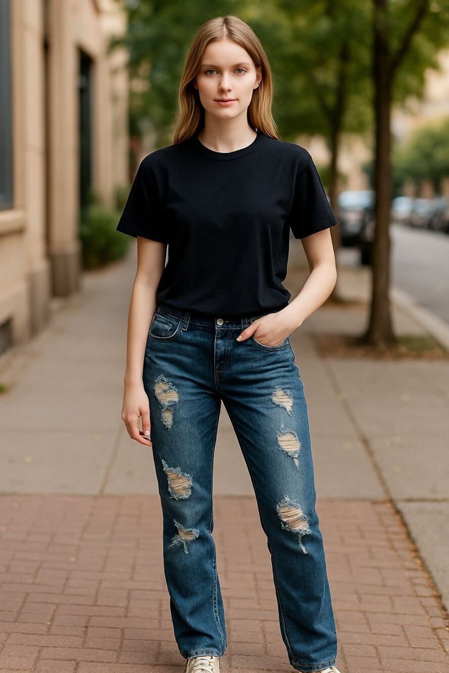 Lamasini Low Rise Boot cut Stretch Size 9 30X30 Women's Distressed Grunge Jeans